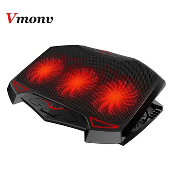 

Laptop Cooling Pad for Macbook Dell Acer HP 14 15.6 Inch Notebook 2 USB Ports Cooling Fan Light Gaming Laptop Cooler Base Stand