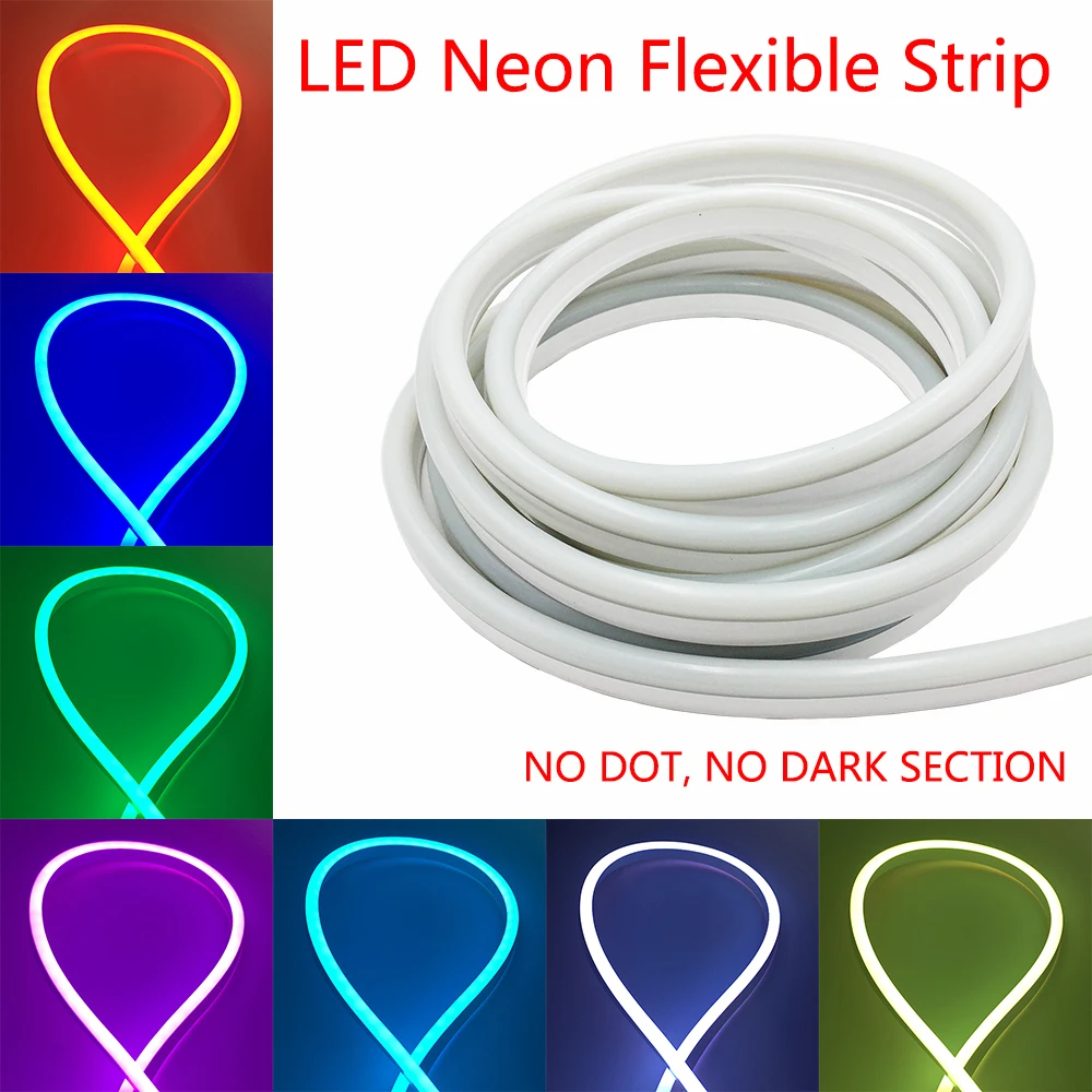 cheap 220V Neon LED strip light for Advertisement KTV Bar Bridge Lighting Lampara Christmas Outdoor decorations IP68 Waterproof