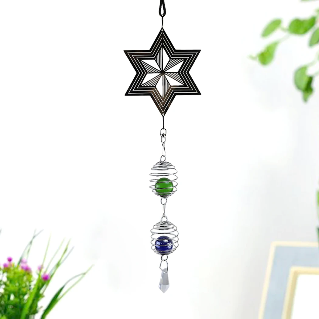 Ретро DIY вращающийся Wind Chime творческие особенности Новинка Металлические украшения висит ремесленные украшения для дома