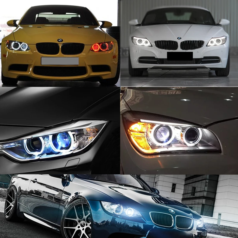 Автомобильный Стайлинг B M W E39 E60 LED Angel Eyes 2*60 Вт 120 подсветка белый желтый красный