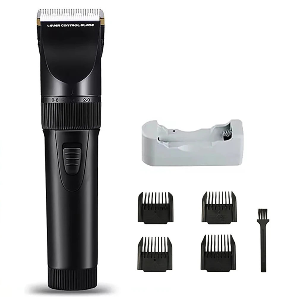 

PULIS Professional Hair Clipper 100-240V Rechargeable Electric Hair Trimmer Cool Black Simple Design Home Barber Haircut Tool