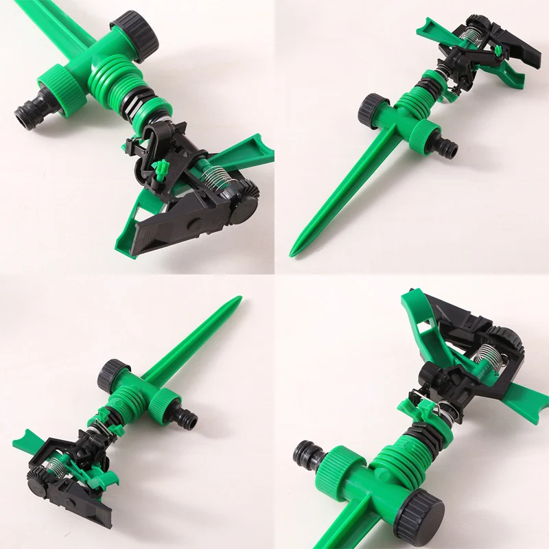 

Garden Metal Spike 360 Degree adjustable rotating Water Nozzle Sprinkler Home Garden Watering Device Watering Tool Planting Tool