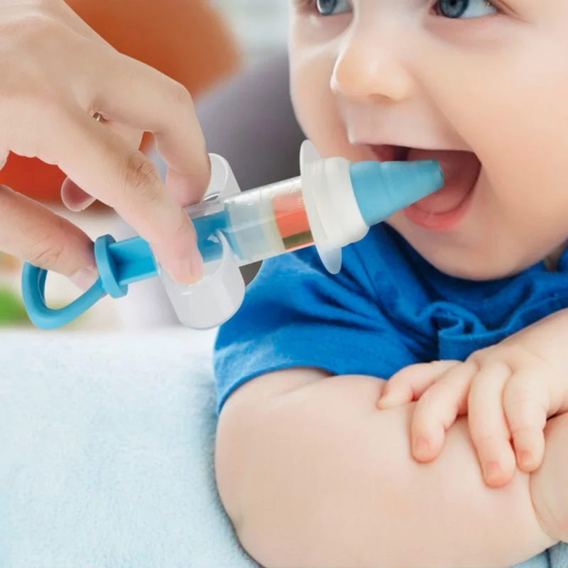 10ML Infant Feeding Needle Silicone Soft Pushing Baby Drug Feeding