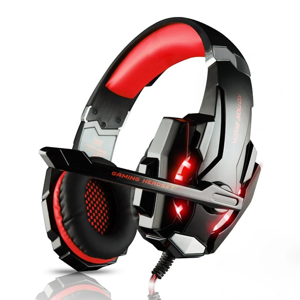 KOTION EACH G900 3.5mm Game Gaming Headphone Headset Earphone With Mic LED Light For PC laptop PlayStation 4 smartphone KOTION EACH G900 3.5mm Game Gaming Headphone Headset Earphone With Mic LED Light For PC laptop PlayStation 4 smartphone