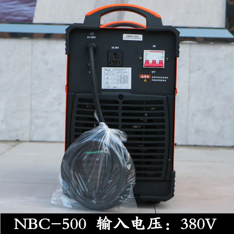 Jasic NBC-500 N215 3 фазы 380 В CO2 Mig сварочный аппарат с проволочной подачей 1,0-1,6 мм