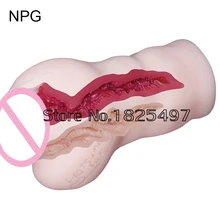 NPG Male Masturbator Sex toys for men Silicone Vagina Real Pussy And Anal Pocket Pussy Masturbation Cup Anus Sex Product for Man