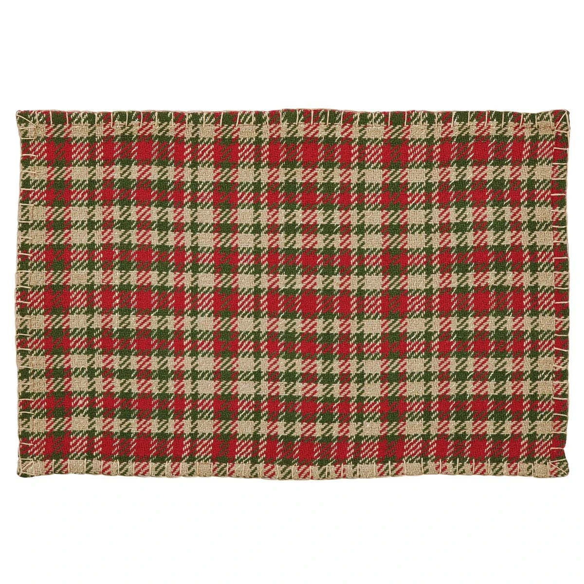 Seasonal Tabletop & Kitchen Claren Red Placemat Set of 6 (1)