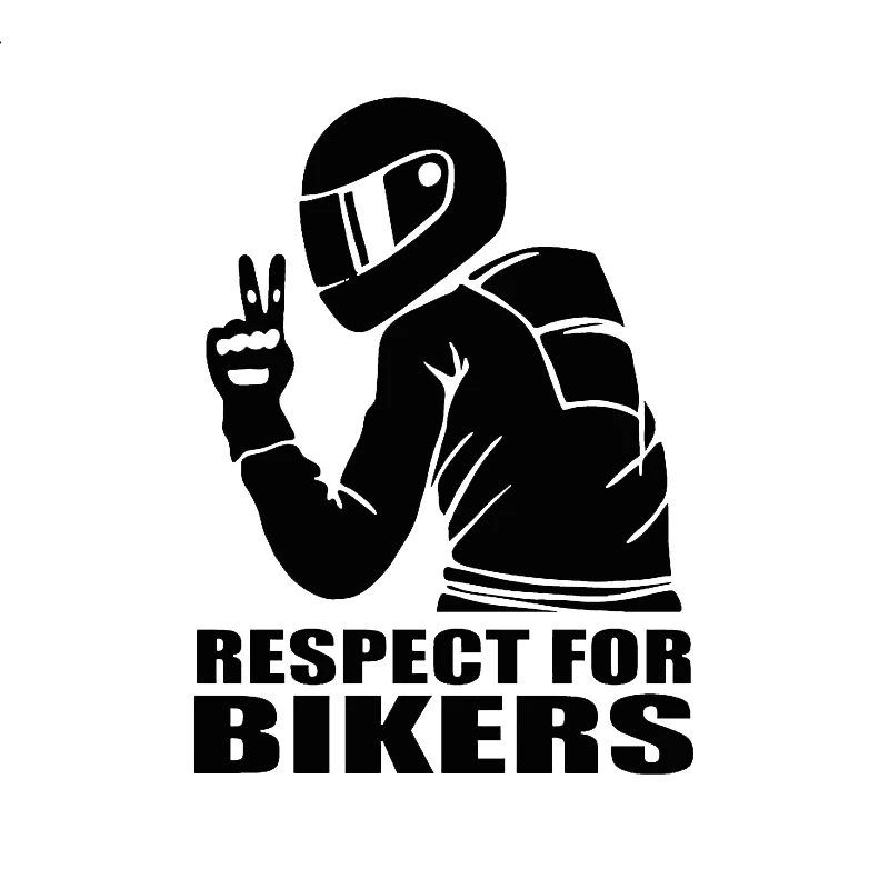 RESPECT FOR BIKERS JDM Car Sticker Auto Window Bumper PET Decal Universal