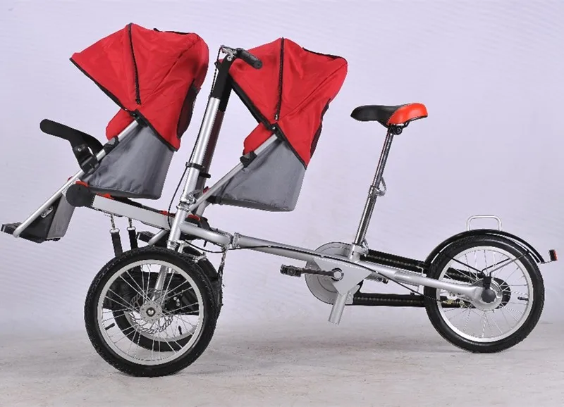 Мумия BabyStroller складной три колеса тележки ребенок notaga велосипед коляски для детей notaga велосипед трехколесная коляска коробки Сталь