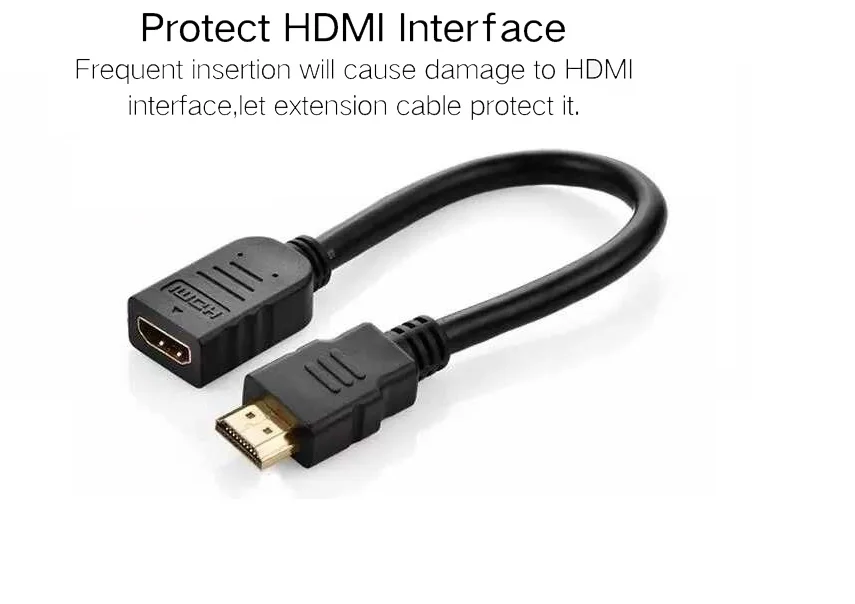 30 см, 50 см, 1 м, 2 м, 3 м, HDMI кабель-удлинитель для мужчин и женщин, HDMI 1080 p, 3D, 1,4 в, HDMI, расширенный кабель для HD tv, lcd, ноутбука, PS3, проектора