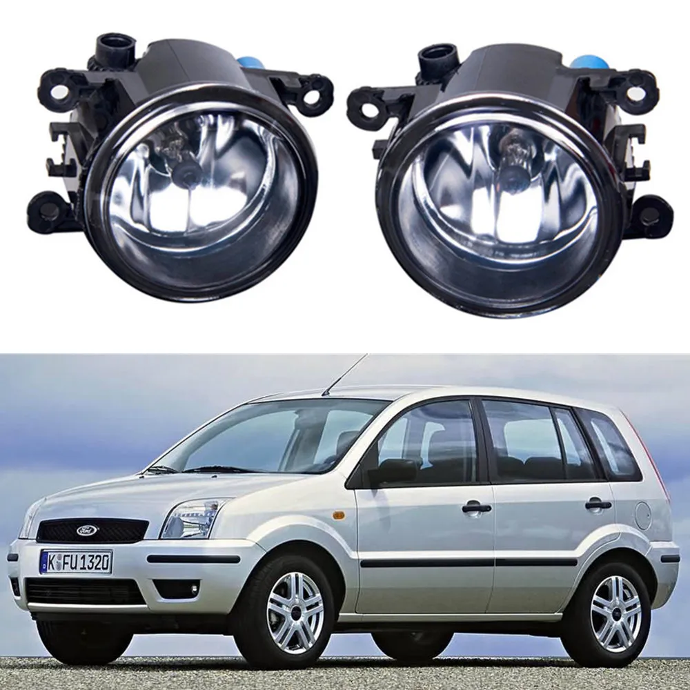 For FORD Fusion Estate JU_ 2002-2015 Car styling Fog lights halogen lamps 1set car styling halogen fog lights fog lamps for nissan wingroad 2002 12v 1set