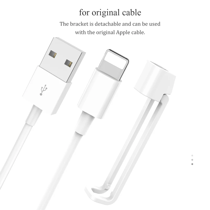Держатель USB кабеля HOCO 2 в 1 складной держатель для iPhone 11 Pro X XS MAX XR 8 7 кабель быстрой