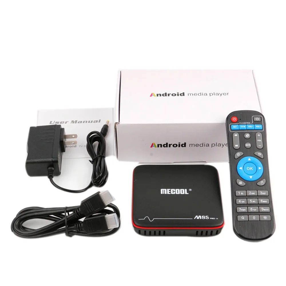 ТВ приставка с голосовым управлением MECOOL M8S Pro W Android 7 1 Amlogic S905W ГБ 8 4K HDMI 2 0 WiFi 4 ГГц