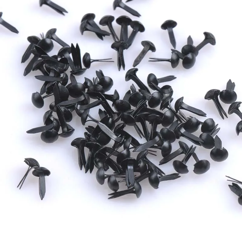 300pcs 5x10mm Mixed Round Metal Brads for Scrapbooking and Shoe Decoration