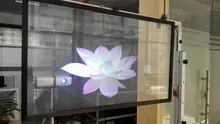 Transparent Holographic font b Screen b font for window display Rear Projection font b Screen b