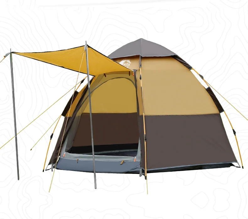 Hewolf 3-4/5-8 человек автоматические палатки для кемпинга большое пространство двойная функция Водонепроницаемый Семья Открытый путешествия Пикник пляж палатка