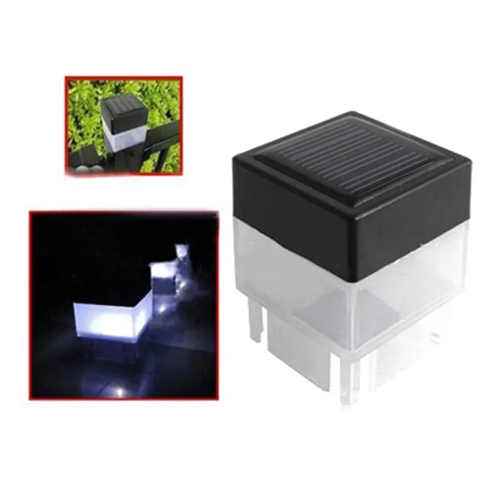 

Waterproof Solar Power Fence Yard Post Pool Garden LED Square Light Outdoor Garden Fence Lighting