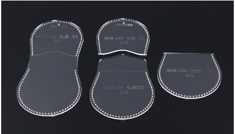 DONYAMY 1 комплект DIY портмоне мини кошелек шаблон прозрачный акриловый кожаный узор кожевенное ремесло