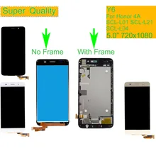 ORIGINAL For Huawei Y6 SCL-L01 SCL-L21 SCL-L04 LCD Display Touch Screen Digitizer Assembly With Frame For Honor 4A LCD Complete original 15 inches ltm150xs l01 lcd screen warranty for 1 year