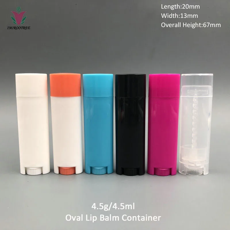 4.5g Empty Oval Lip Balm Tube