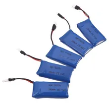 Для Hubsan H107 зарядное устройство RC аккумуляторы 3,7 V 380mAh Lipo батарея и зарядное устройство
