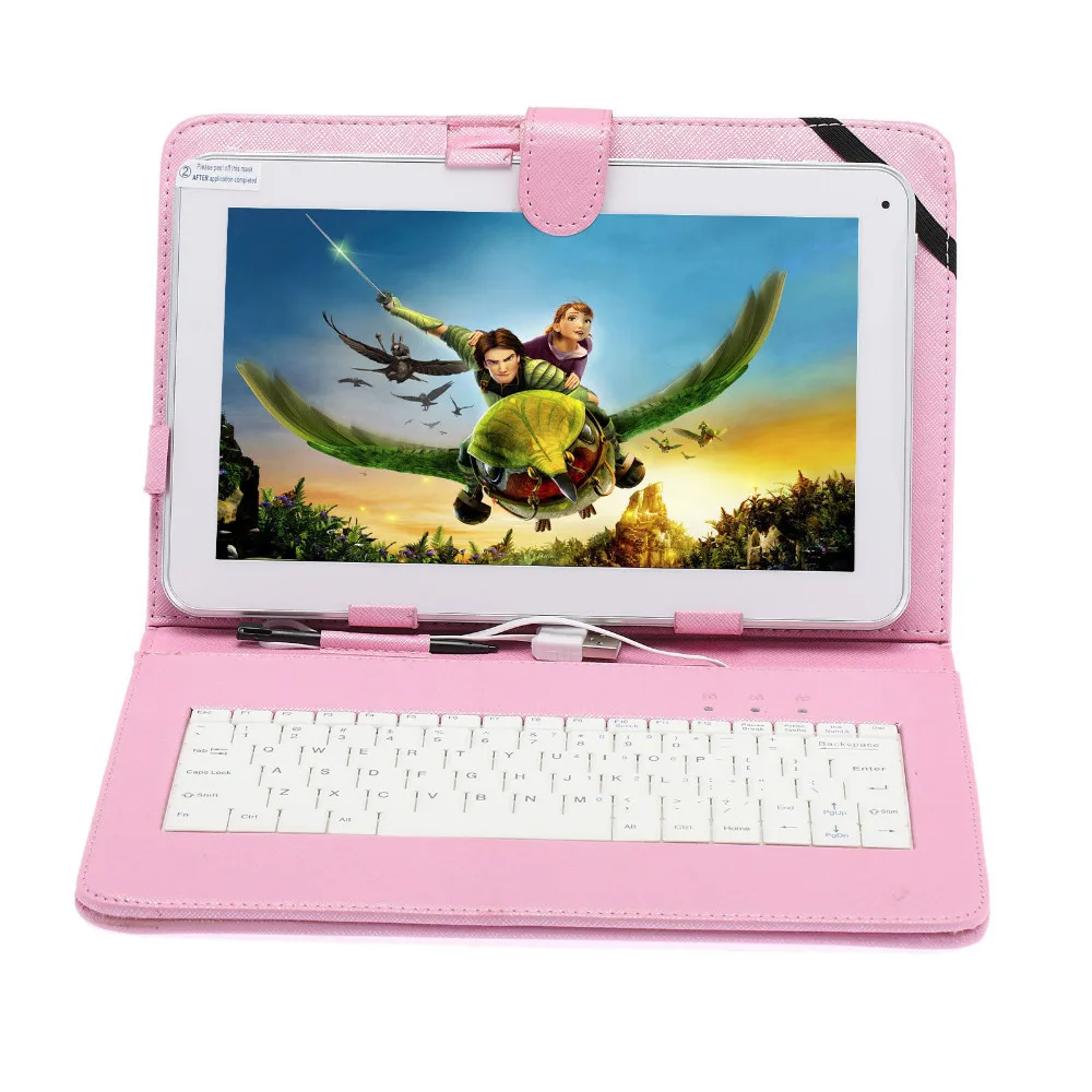 

Free Shipping Boda 10.1" Android 4.4 Tablet A20 Dual Core 8GB Q88 Dual Camera w/ Pink Keyboard Gift usb flash drive 10 tablet pc