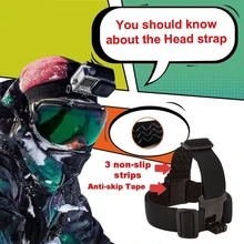Head Strap gopro Action sj cam Camera for Gopro Hero 4 Go Pro sport cameras 3 Xiaomi Yi SJCAM SJ4000/SJ5000/SJ6000 Accessories