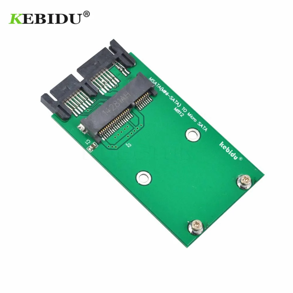 

Kebidu Newest msata to Micro Sata SSD 1.8" to 2.5" SATA Converter Adapter Mini sata to M Sata SDD PCI-E to MSata Hot Sales