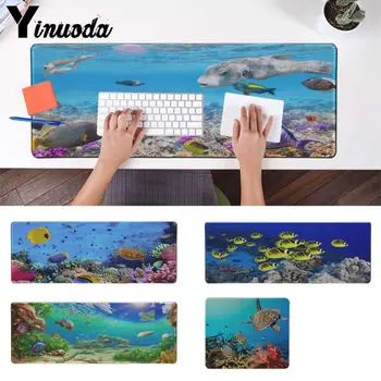 

Yinuoda tropical coral reef Sea ocean fishes Rubber Gaming mousepad Desk Mat Computer Peripherals Keyboard Pad Gifts Mat