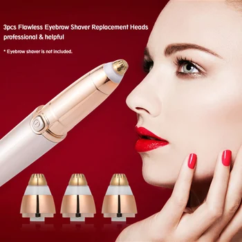 

Woman Hair Removal Tool Replacement Heads for Hair Remover Painless Replacement Electric Face Hair Shaver Eplicator Accessory