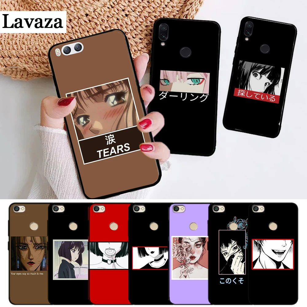 

Lavaza Beautiful eyes of cartoon Silicone Case for Xiaomi Redmi 4A 4X 5A 5 Plus S2 6 6A 7A K20 Note 4 7 Pro Prime Go