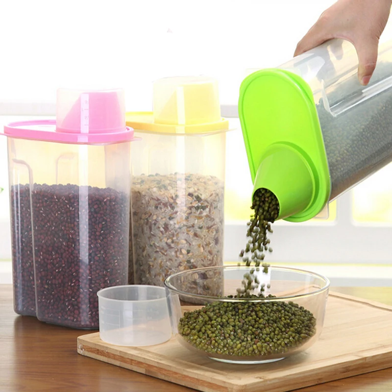 Food Storage Grain Sealed Cans Dry Dried Food Cereal Flour Storage Rice