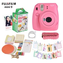 Комплект для камеры Fujifilm Instax Mini 9, набор для фотоаппарата моментальной печати с 20* пленкой+ клипсой+ подвесной ремень+ фоторамка