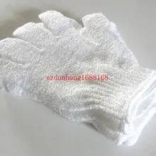 2000 шт/лот тканевые отшелушивающие перчатки для лица или тела Скраб для ванной увлажняющие перчатки апреля перчатки оптом и в розницу