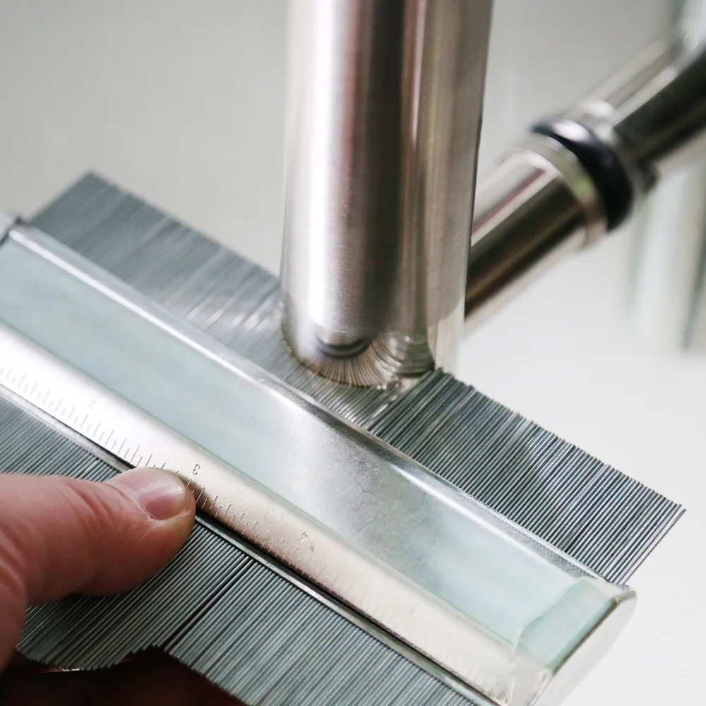 

150mm Carbon Steel Profile Contour Gauge Deep Decorating Template Tiling Steel Metal Tiling Skirting Laminate Profile Wood Shape