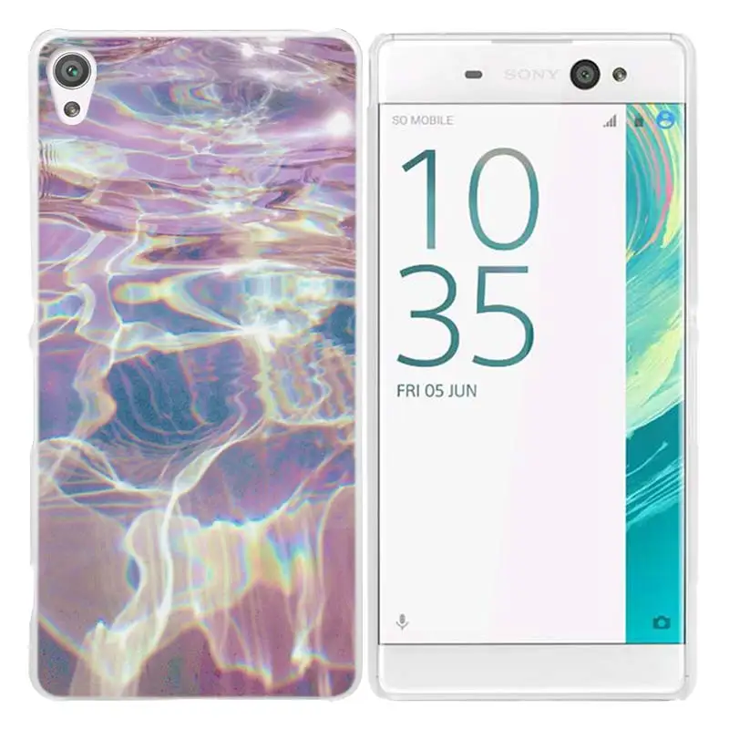 Мраморный футляр с камнями для sony Xperia XA XA1 X XZ Z5 Z1 Z2 Z3 M4 Aqua M5 E4 E5 C4 C5 Compact Premium Coque Прозрачный жесткий чехол из поликарбоната - Цвет: 01