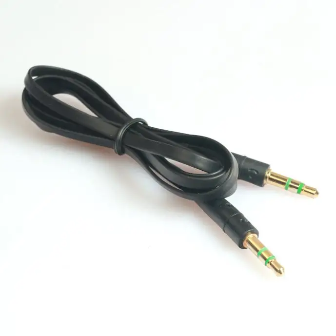 WUPP 3,5 мм вспомогательный кабель аудио кабель папа-папа плоский Aux кабель 1 м автомобильный стиль Прямая поставка Модные аксессуары для телефонов#40
