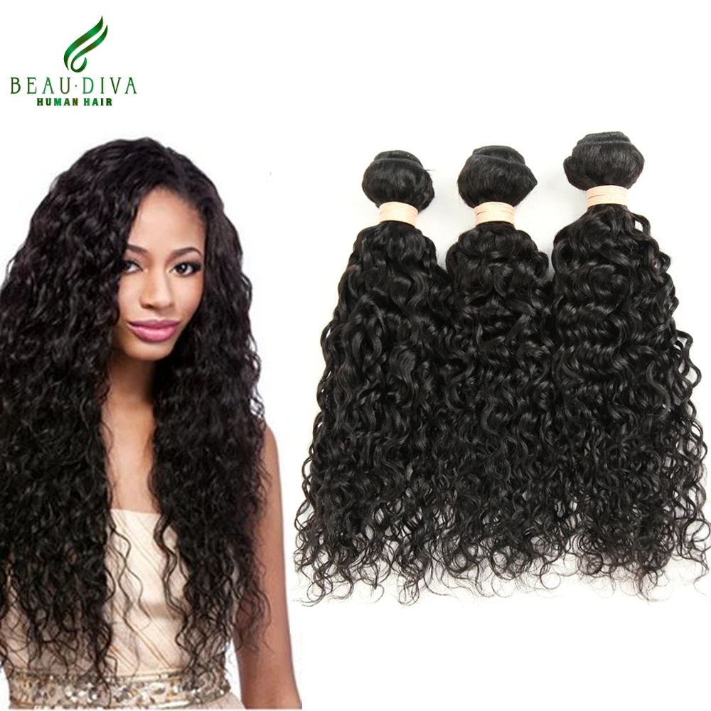 

Peruvian Virgin Hair Water Wave 7A Grade Virgin Unprocessed Human Hair 3 Bundles Peruvian Water Wave Virgin Hair Curly Wavy Hair