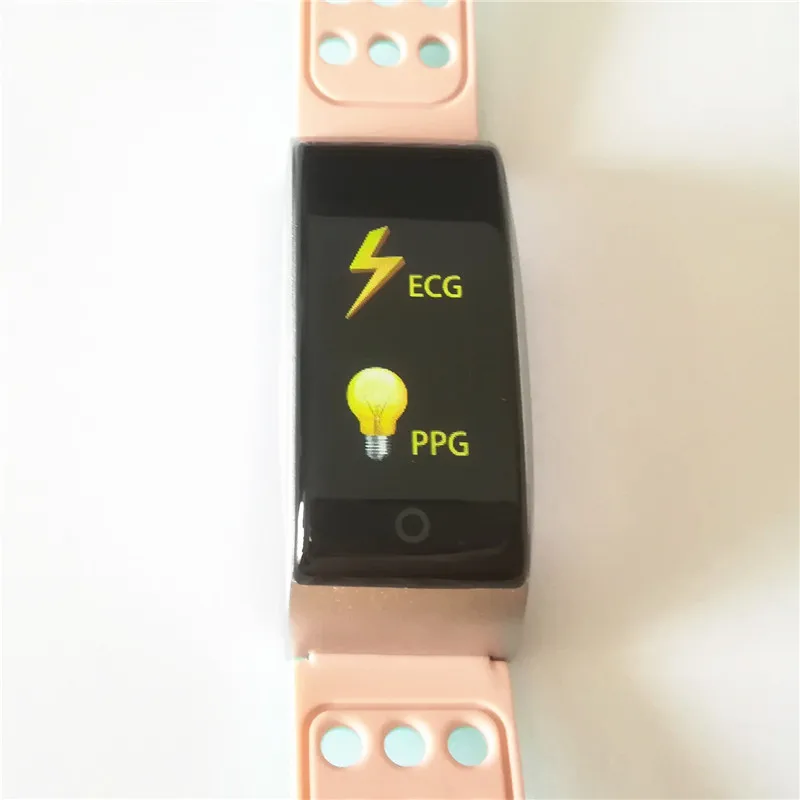 E08 умный Браслет ЭКГ PPG измерение кровяного давления фитнес-трекер часы браслет водонепроницаемый монитор сердечного ритма для женщин