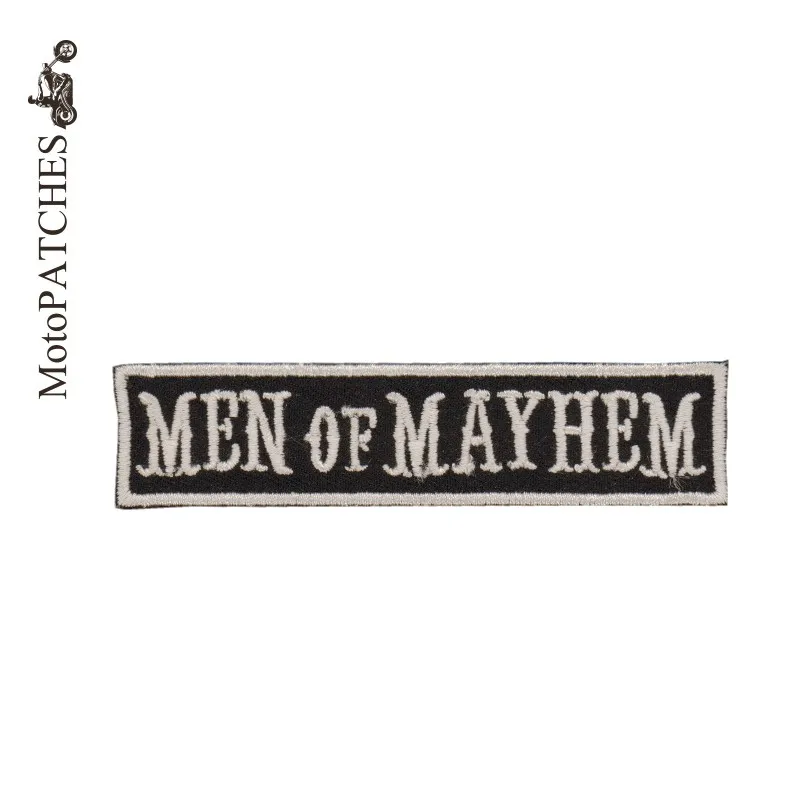 

MotoPATCHES MEN OF MAYHEM DIY Accessory Embroidered Iron On Patches
