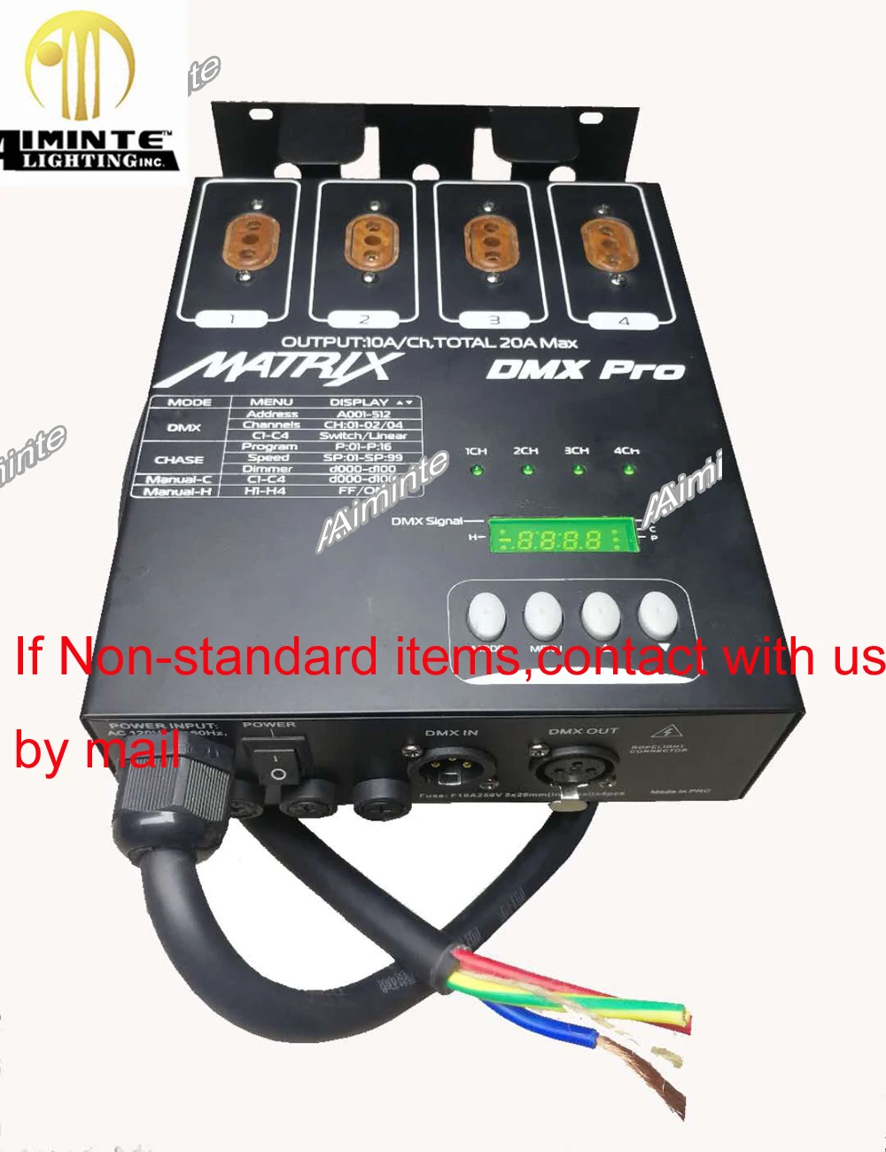 4ch dimmer 20A   68USD 450RMB