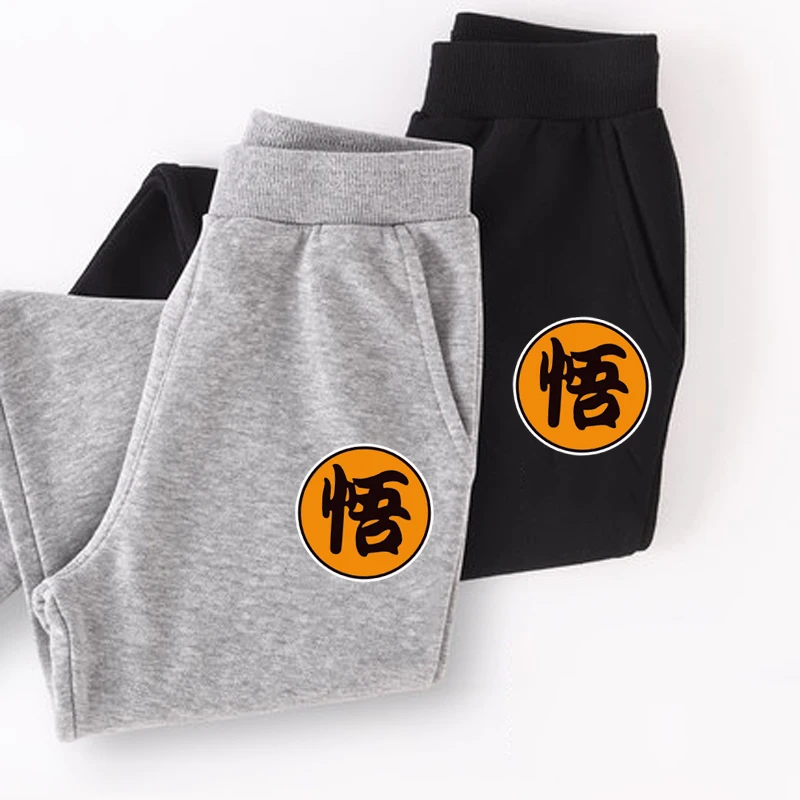 

2019 spring winter children high quality cotton sweatpants Dragon Ball GOKU icon kid trousers Boy girl anime print pants