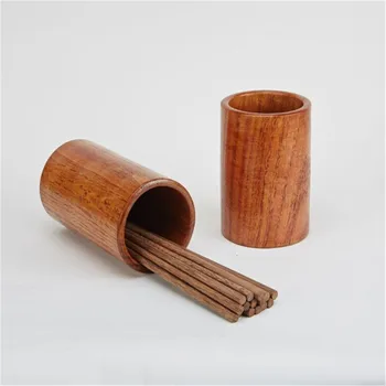 

Ellenmar Wooden Chopsticks Holder Storage Bucket Chopsticks Spoon Tableware Storage Box Home Restaurant Kitchen Accessories