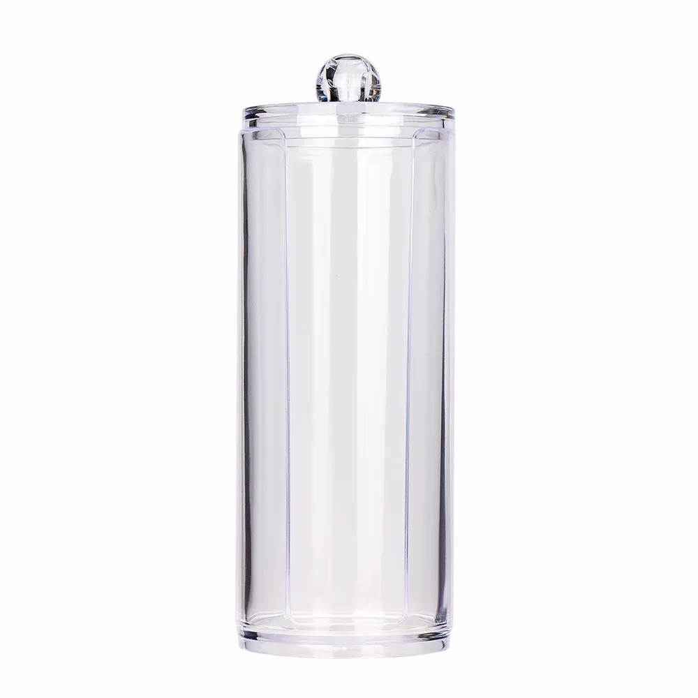 High Quality Plastic Portable Round Container Storage Case Make up