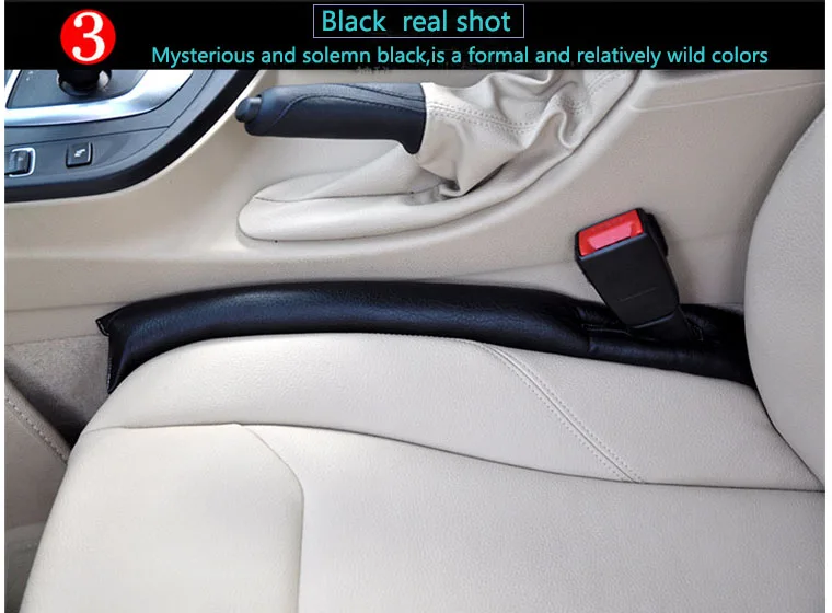 Автомобильное кресло зазор автомобильный герметичный коврик аксессуары Автомобильные моделирующие Стикеры для DAIHATSU terios sirion yrv charade feroza mira - Название цвета: Black