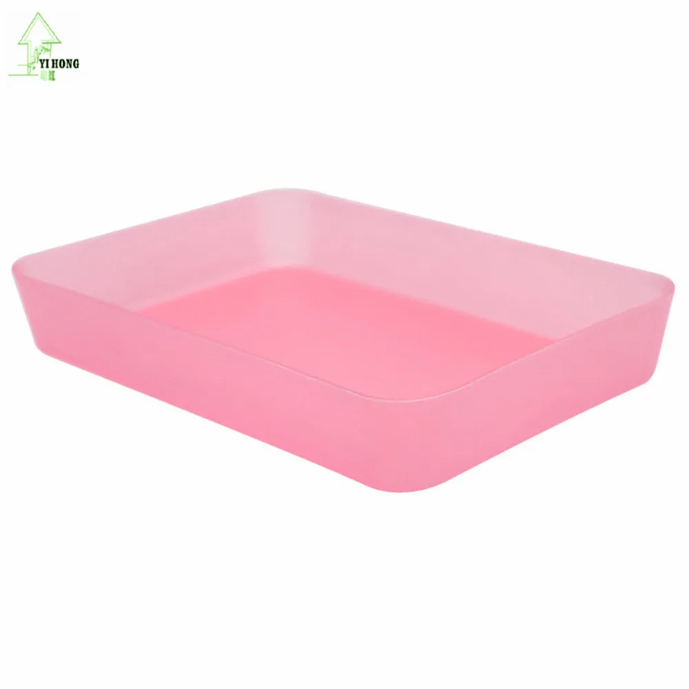 

YI HONG Hot sale Multifunction Plastic Cosmetics Organizer Desk Drawer Storage Box For Cosmetics tableware office Supplies 1071c