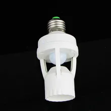 New Brand PIR Induction Motion Sensor IR Infrared Human E27 Plug Socket LED Light Sensor Switch Base Lamp Holder High Quality