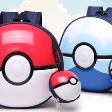 Дети Пикачу с шарик круглый сумка Косплэй Рюкзак Школьная Сумка подарок Рождество Mochila Обувь для мальчиков Обувь для девочек