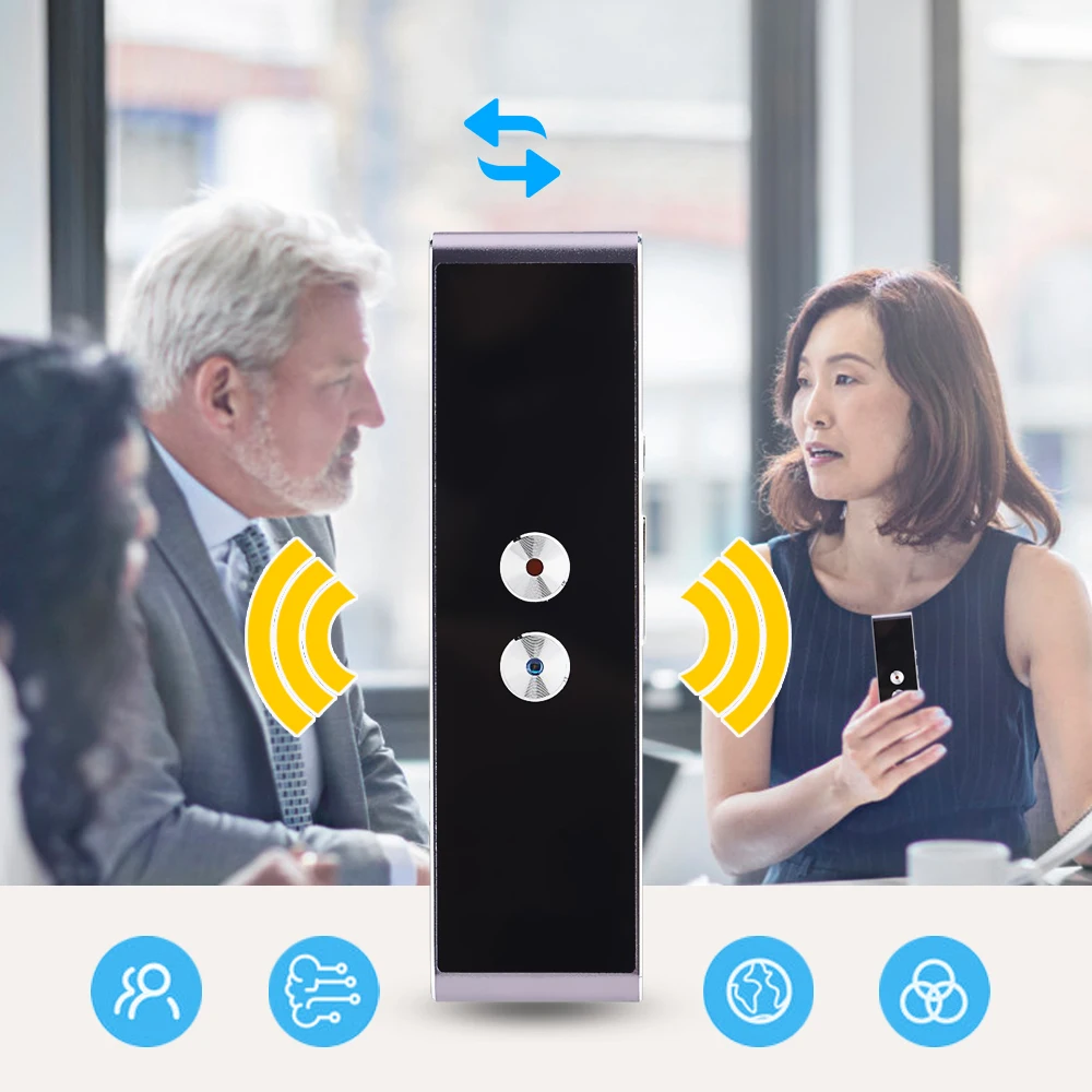 2,4 г оптический беспроводной языковой голосовой переводчик Bluetooth портативный в реальном времени умный переводчик поддержка 40 языков s