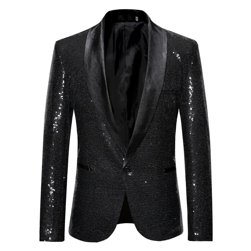 Black Magician Sequin Suit Blazer Men 2019 Brand New Single Breasted ...